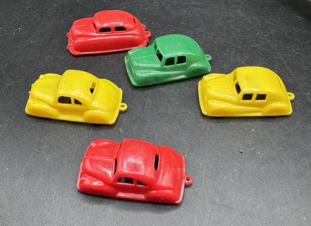 Vintage 1940’s IDEAL Toy Plastic Cars Lot of 5 Cars -TO5